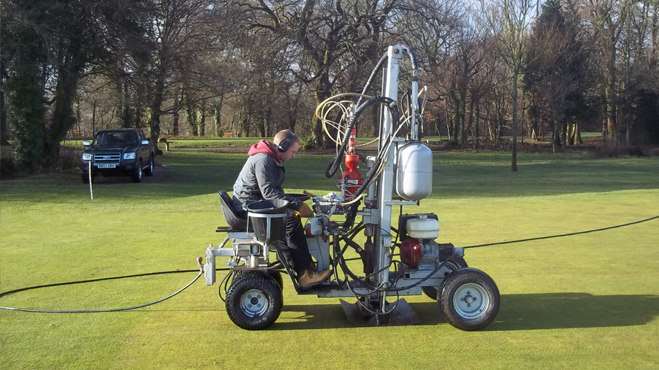 Terrain Aeration completes greens improvement work at Newport Golf Club