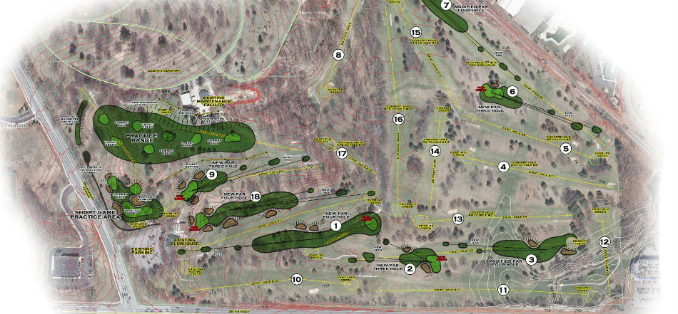 Chris Wilcynzski creating five new holes at Indian Trails Golf Course