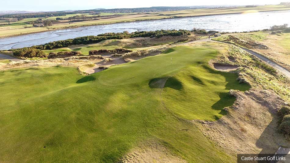 Changes made to formidable bunker on sixth hole at Castle Stuart