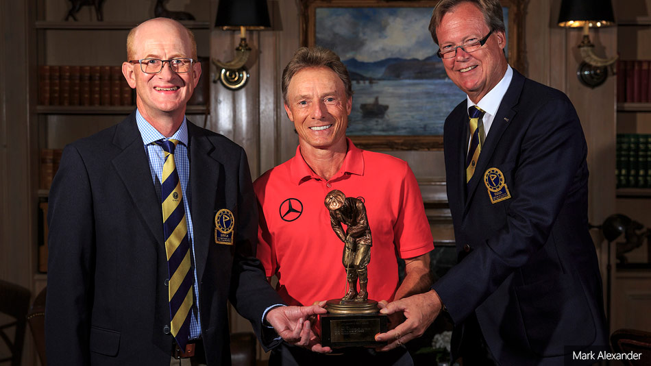 EIGCA presents Bernhard Langer with Harry Colt Award