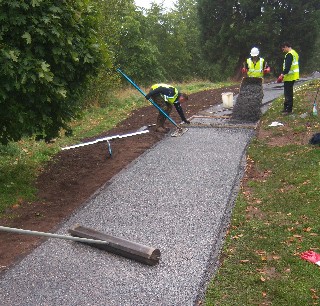 New cart path surface at St Thomas'