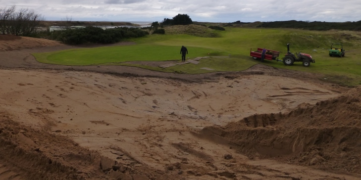 Martin Ebert preparing Royal Troon course for 2016 Open